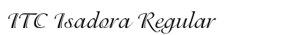 ITC Isadora Regular Font
