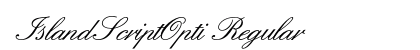 IslandScriptOpti Regular preview
