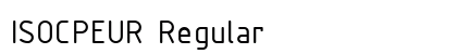 ISOCPEUR Regular preview