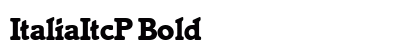 ItaliaItcP Bold preview