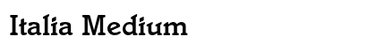 Italia Medium preview