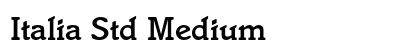 Italia Std Medium preview