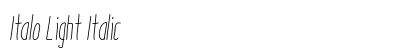 Italo Light Italic preview