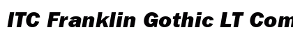 ITC Franklin Gothic LT Com Heavy Italic Preview