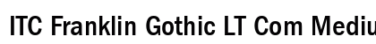 ITC Franklin Gothic LT Com Medium Condensed Preview