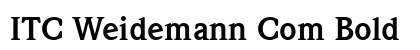 ITC Weidemann Com Bold preview