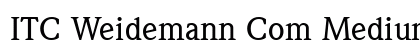 ITC Weidemann Com Medium preview