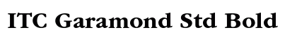 ITC Garamond Std Bold Font