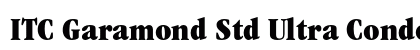 ITC Garamond Std Ultra Condensed Font