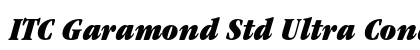 ITC Garamond Std Ultra Condensed Italic Font