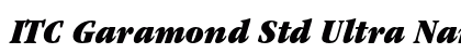 ITC Garamond Std Ultra Narrow Italic Font