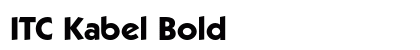 ITC Kabel Bold Font