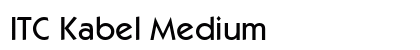 ITC Kabel Medium Font