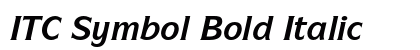 ITC Symbol Bold Italic preview