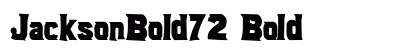 JacksonBold72 Bold preview