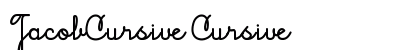JacobCursive Cursive preview