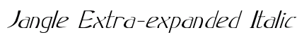 Jangle Extra-expanded Italic preview