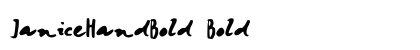 JaniceHandBold Bold preview