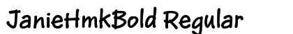 JanieHmkBold Regular preview