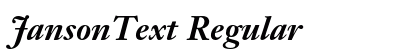 JansonText Regular preview
