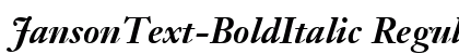 JansonText-BoldItalic Regular preview