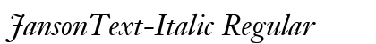 JansonText-Italic Regular preview