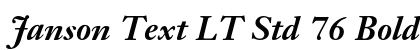 Janson Text LT Std 76 Bold Italic preview