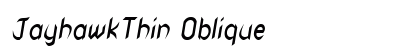 JayhawkThin Oblique preview