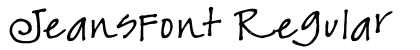 JeansFont Regular preview