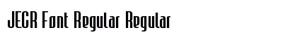 JECR Font Regular Regular preview