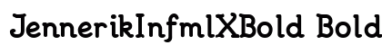 JennerikInfmlXBold Bold preview