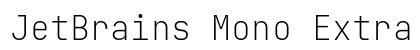 JetBrains Mono Extra Light preview
