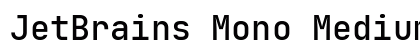 JetBrains Mono Medium preview