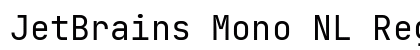 JetBrains Mono NL Regular Preview