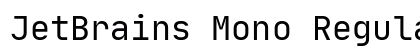 JetBrains Mono Regular Preview