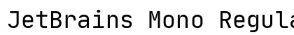 JetBrains Mono Regular Preview