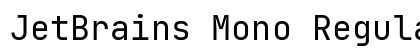 JetBrains Mono Regular Preview