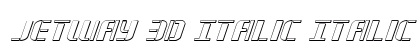 Jetway 3D Italic Italic preview