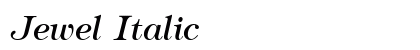 Jewel Italic preview