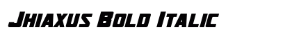 Jhiaxus Bold Italic Preview