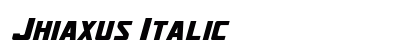 Jhiaxus Italic preview