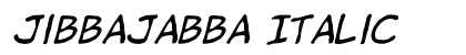 jibbajabba Italic preview