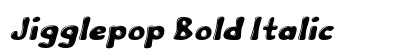 Jigglepop Bold Italic Preview