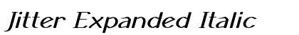 Jitter Expanded Italic Preview