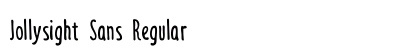 Jollysight Sans Regular preview