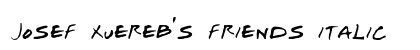 Josef Xuereb's Friends Italic Preview