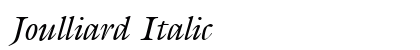 Joulliard Italic Preview