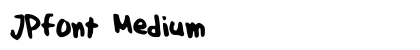 JPfont Medium preview