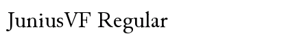 JuniusVF Regular preview