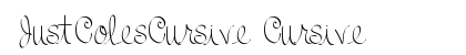 JustColesCursive Cursive preview